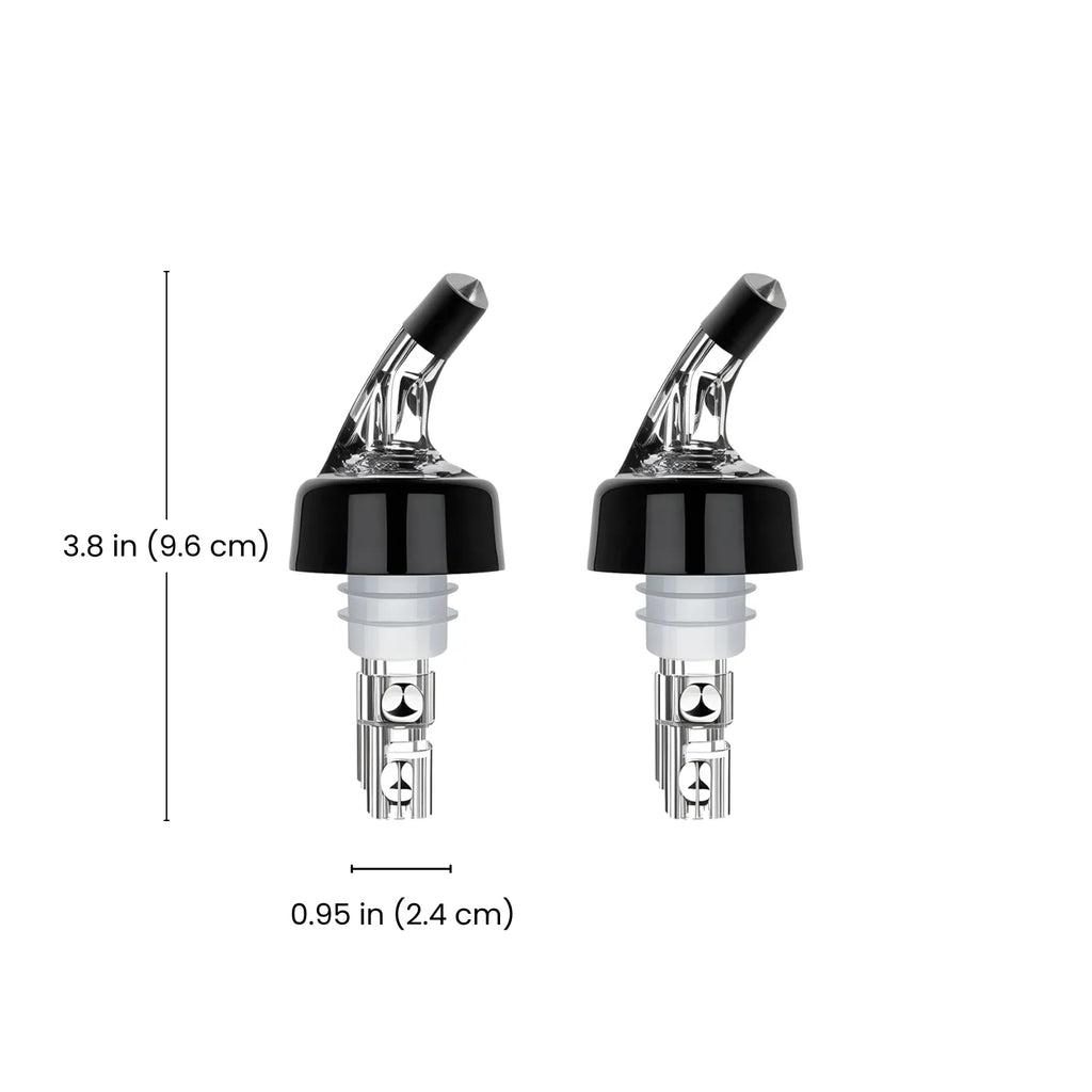 1.5 oz Measured Pourers dimensions