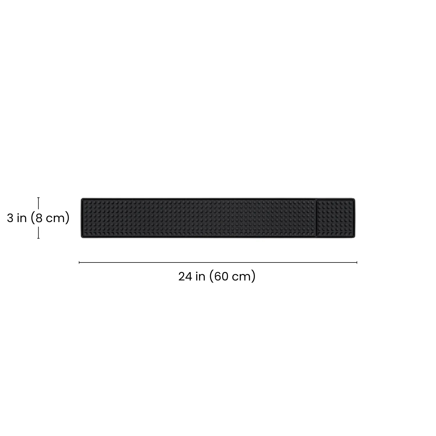 Bar Rail Mat dimensions