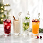 christmas swizzle sticks in cocktails