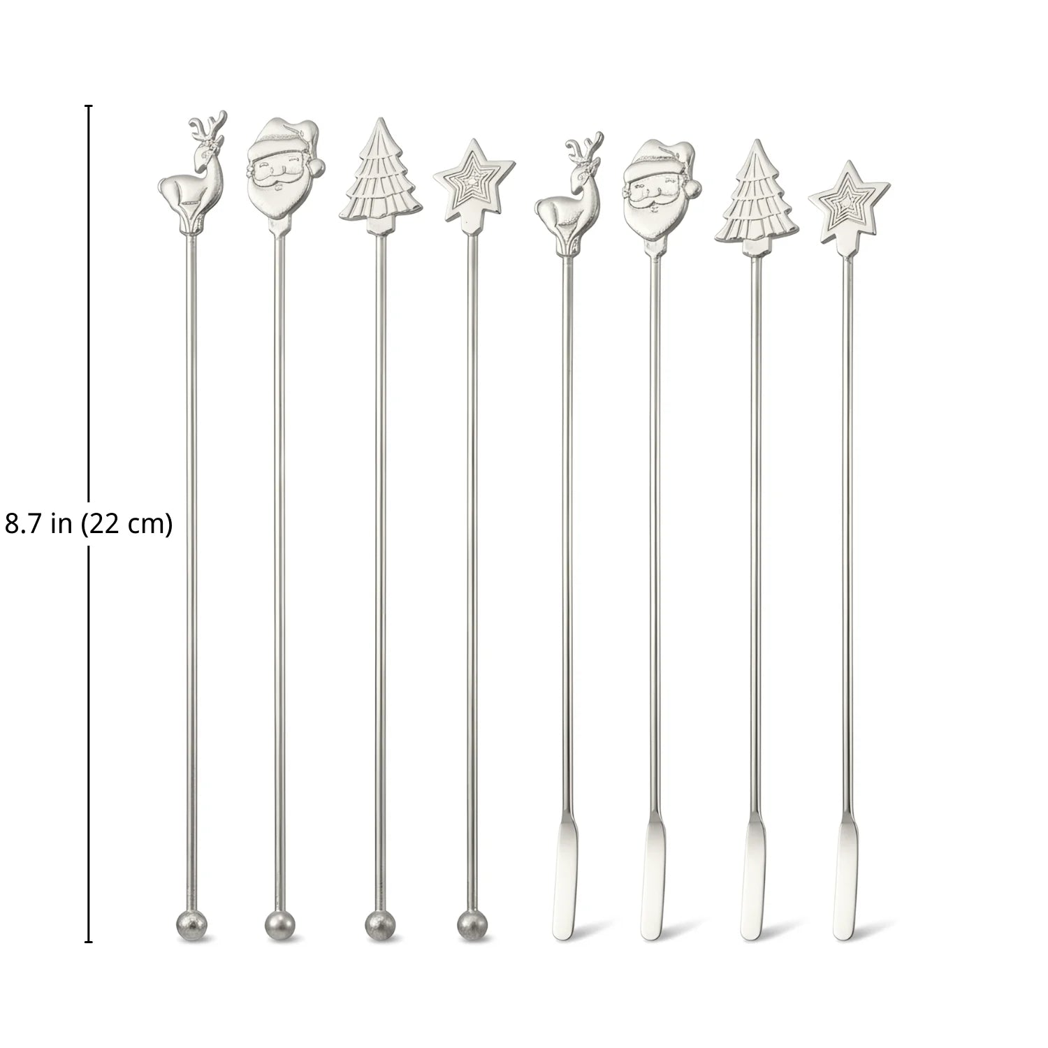 Christmas Swizzle Sticks dimensions