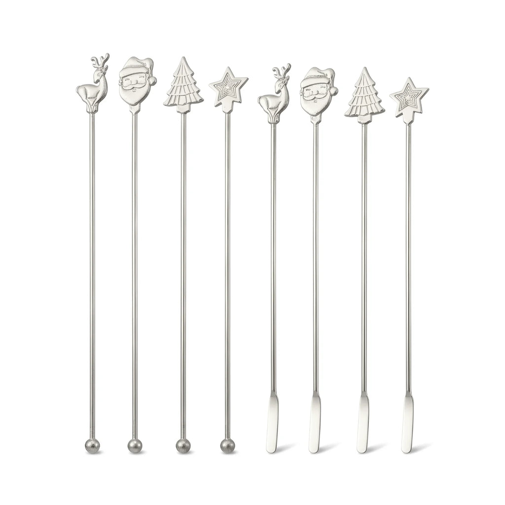 Christmas Swizzle Sticks - Set of 8