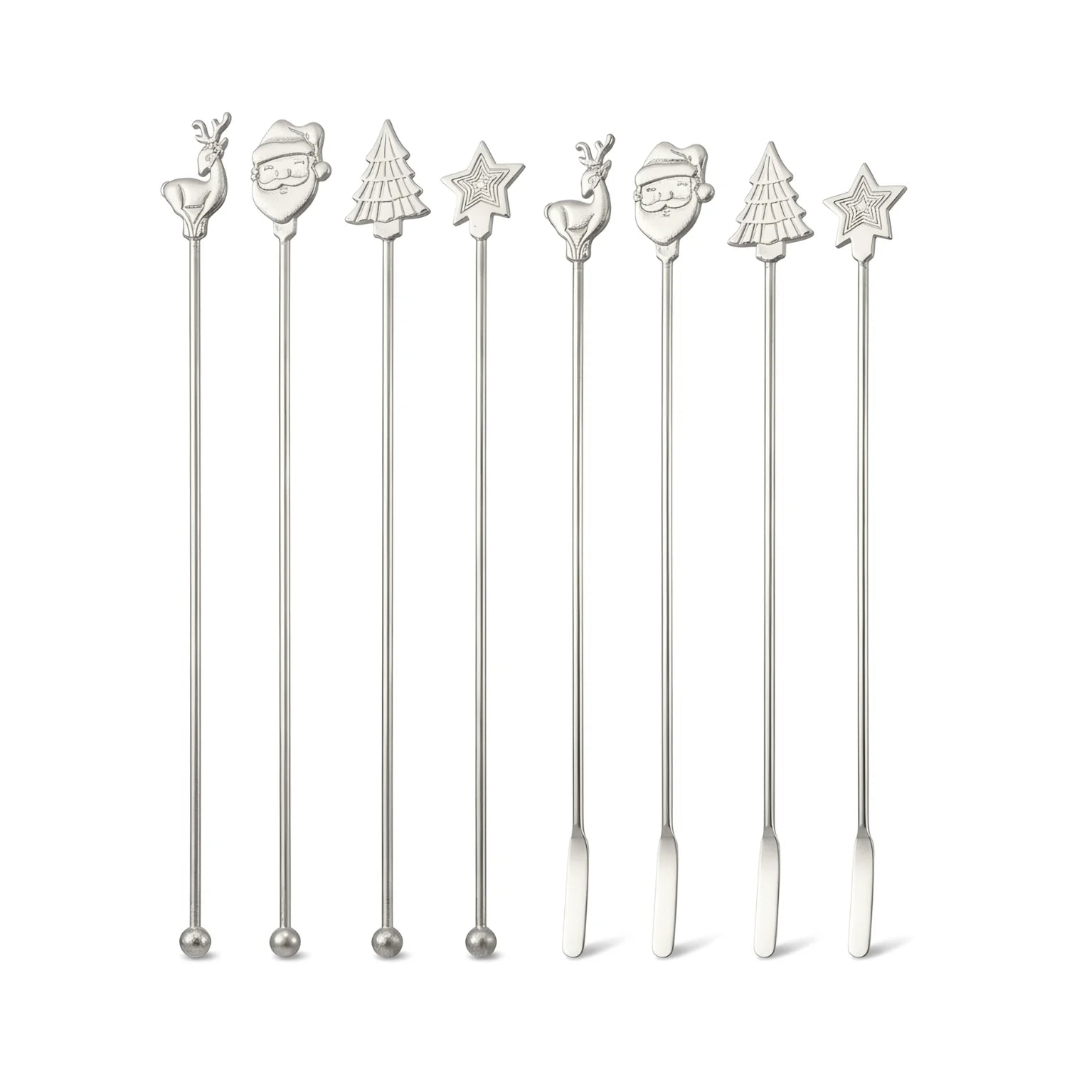 Christmas Swizzle Sticks - Set of 8