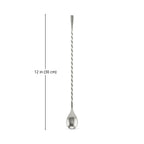 Teardrop Bar Spoon - 12 inch dimensions