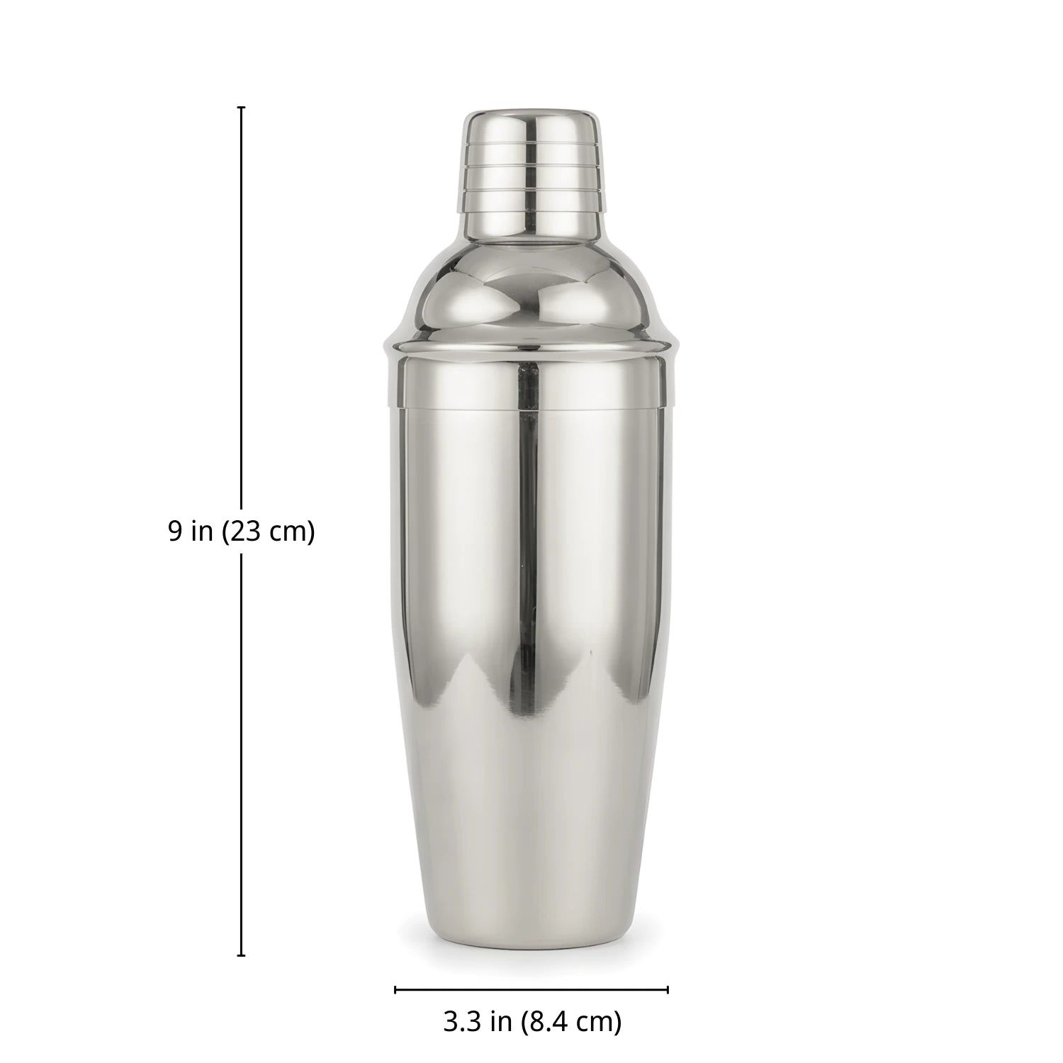 Cobbler Shaker - 24 oz dimensions