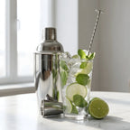 3-piece cobbler shaker cocktail set for beginners mixing at home