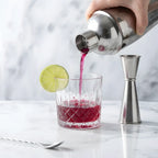 3-piece cobbler shaker cocktail set in use