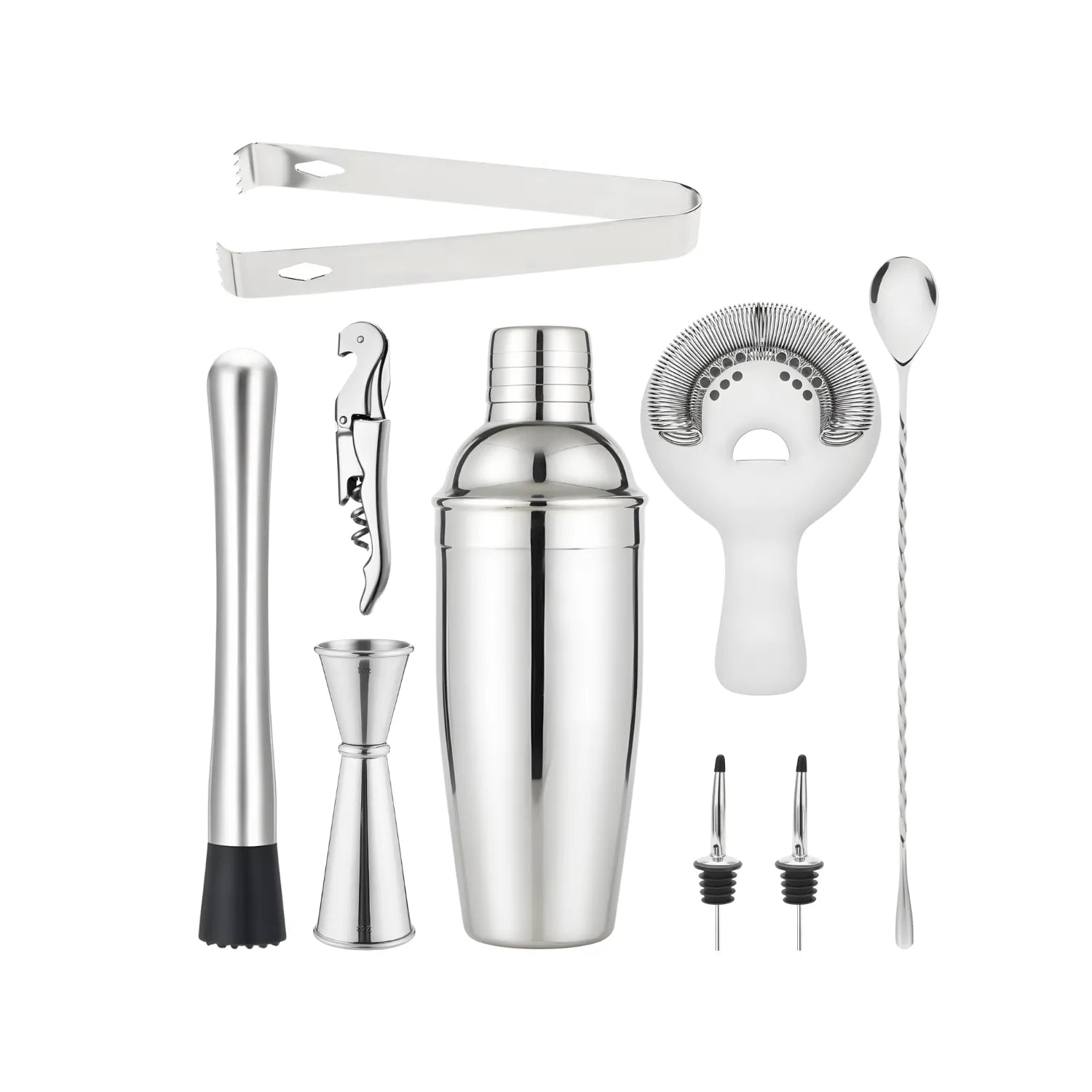8-piece cobbler shaker cocktail set products display