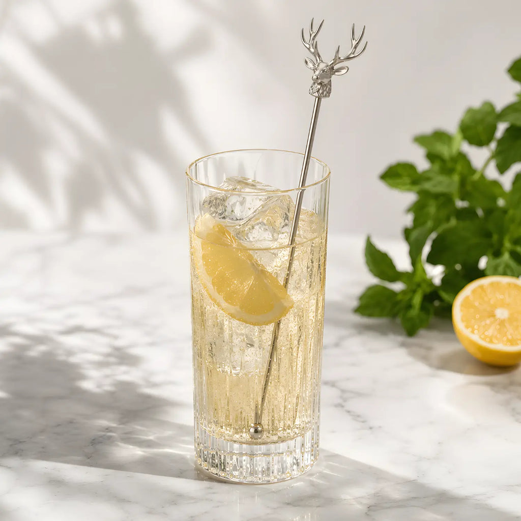 Deer Head Swizzle Sticks - Set of 5