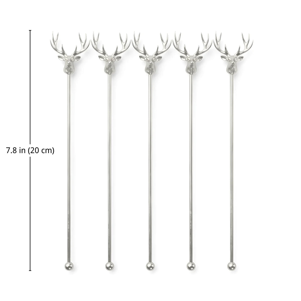 Deer Head Swizzle Sticks dimensions