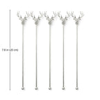 Deer Head Swizzle Sticks dimensions