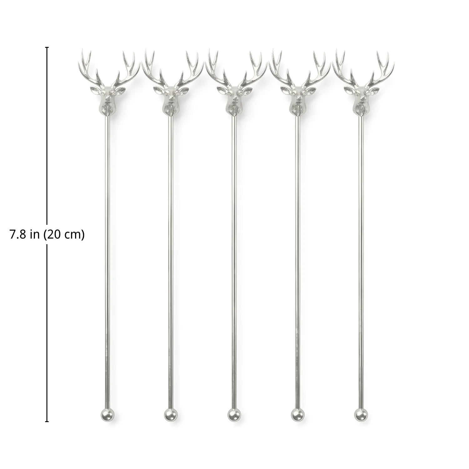 Deer Head Swizzle Sticks dimensions