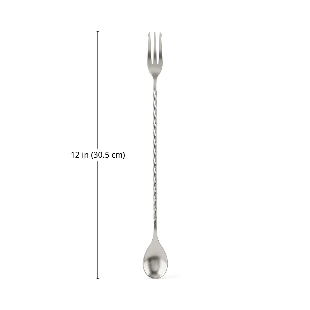 Fork End Bar Spoon - 12 inch dimensions