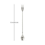 Fork End Bar Spoon - 12 inch dimensions