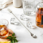 fork end bar spoon on a home bar counter
