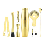 gold 8-piece Boston shaker cocktail set products display