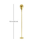 Gold Flat End Bar Spoon - 10 inch dimensions
