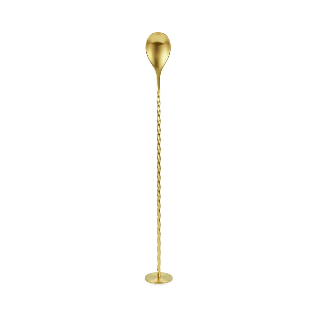 Gold Flat End Bar Spoon - 10 inch