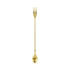 Gold Fork End Bar Spoon - 12 inch