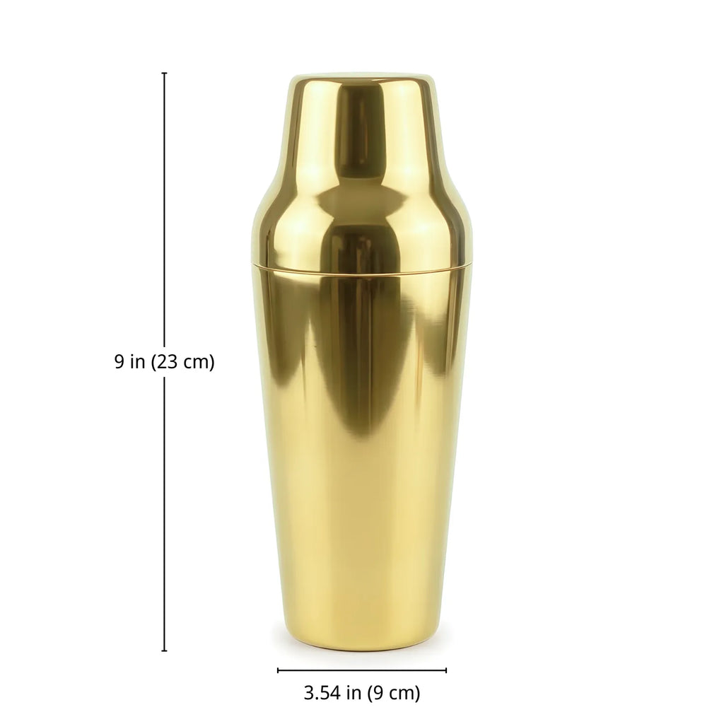 Gold Parisian Shaker - 20 oz dimensions