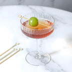 gold ring cocktail picks for garnish