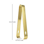 Gold Stainless Steel Ice Tongs dimensions