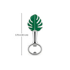 monstera leaf bottle opener dimension