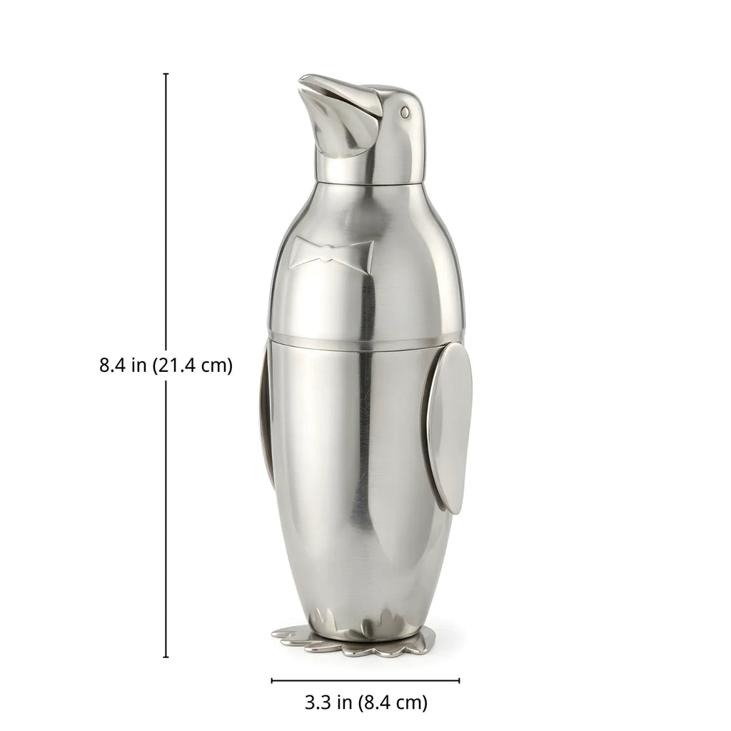 Penguin Cocktail Shaker - 17 oz dimensions