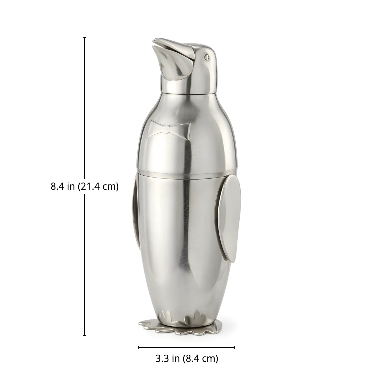 Penguin Cocktail Shaker - 17 oz dimensions