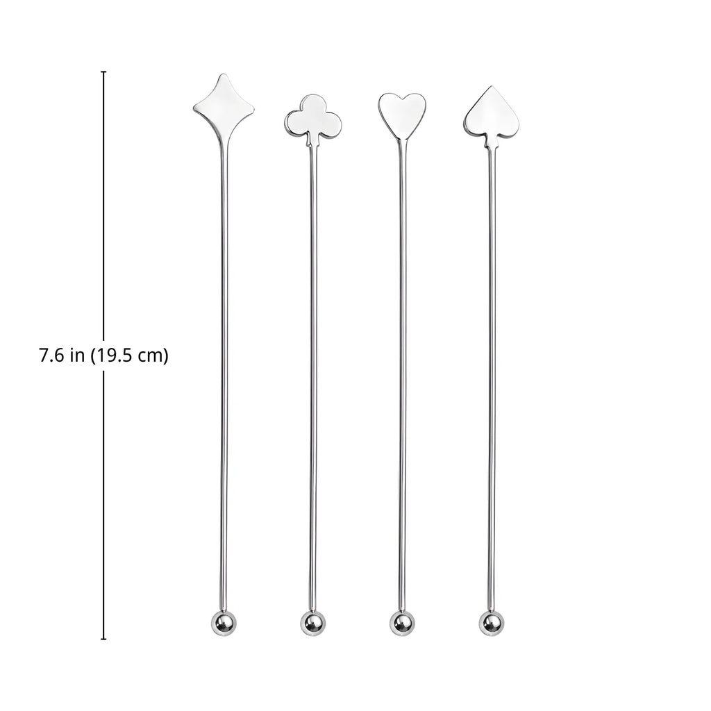 playing card swizzle sticks dimension