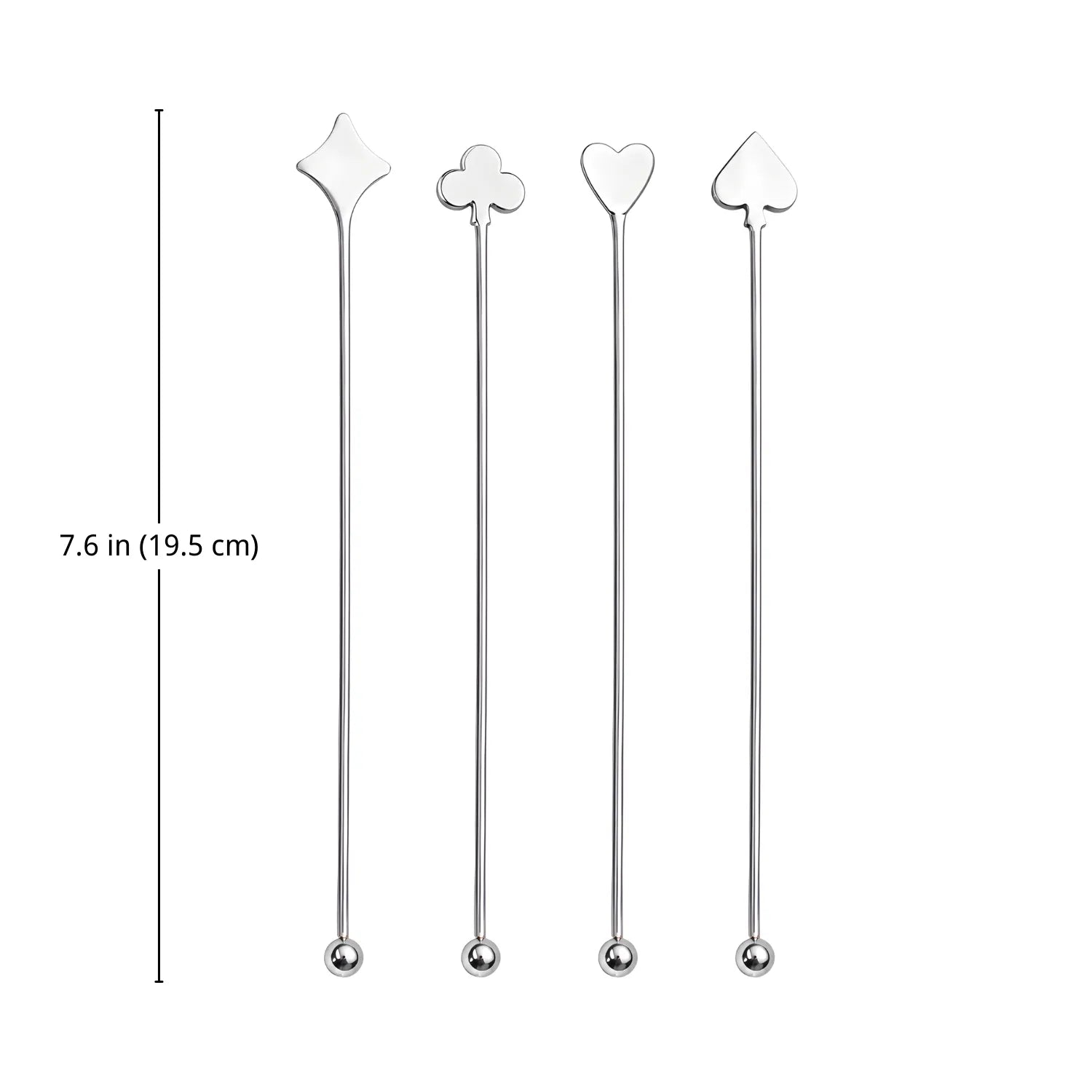 playing card swizzle sticks dimension
