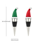 Santa Hat Wine Stoppers dimensions