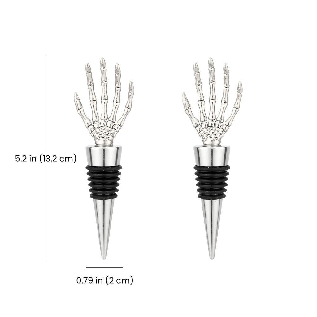 Skeleton Hand Wine Stoppers dimensions
