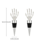 Skeleton Hand Wine Stoppers dimensions