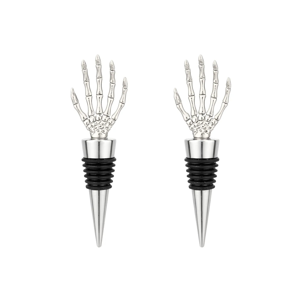 Skeleton Hand Wine Stoppers - Set of 2