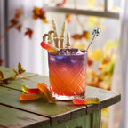skull cocktail picks in use