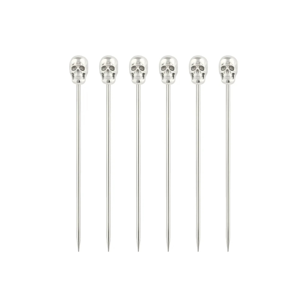 Skull Cocktail Picks - Set of 6