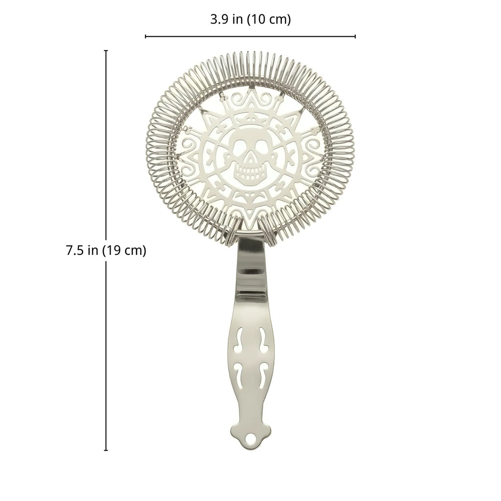 Skull Cocktail Strainer dimensions