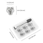 Skull Stainless Steel Ice Cubes dimensions