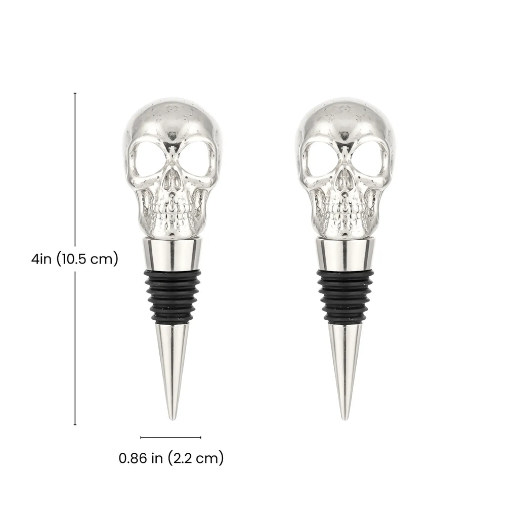 Skull Wine Stoppers dimensions