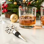 snowflake wine stopper for Christmas