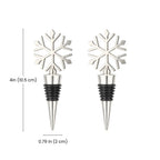 Snowflake Wine Stoppers dimensions