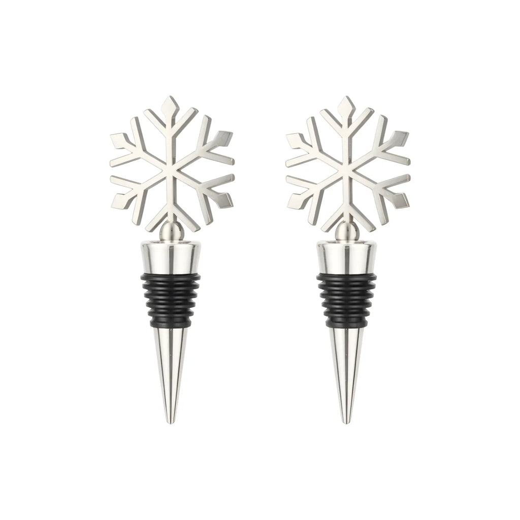 Snowflake Wine Stoppers - Set of 2