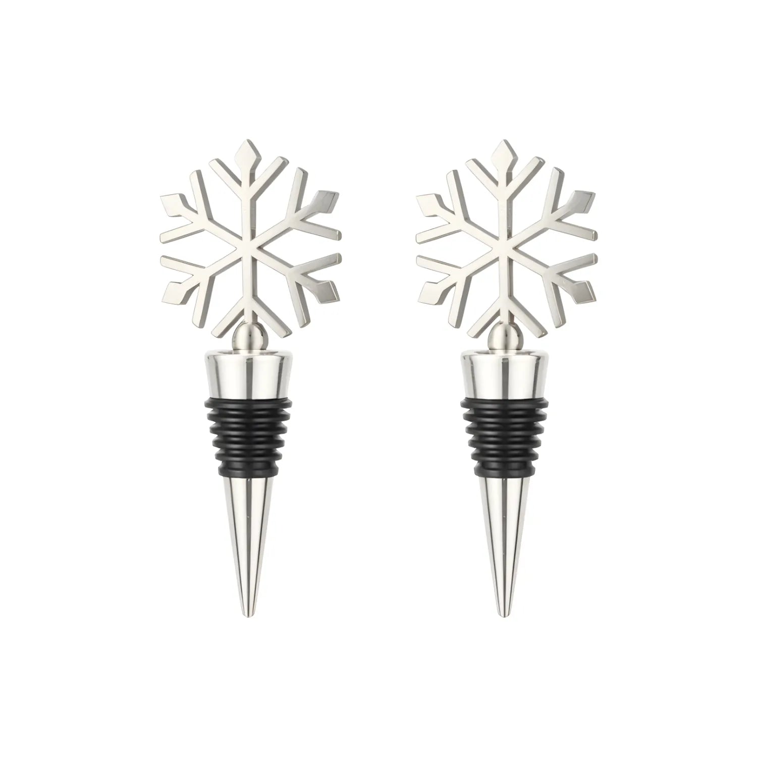 Snowflake Wine Stoppers - Set of 2