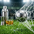 soccer stainless steel ice cube shooting into the goal