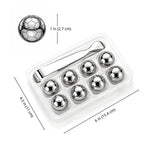 soccer stainless steel ice cubes dimensions