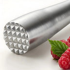 stainless steel muddler detail view